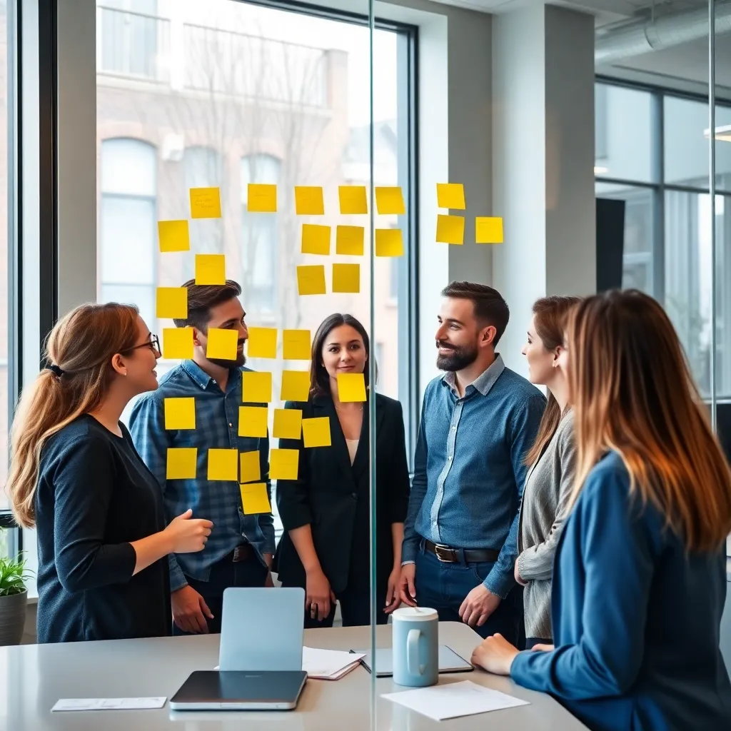 Groep Nederlandse professionals in een strategische brainstormsessie