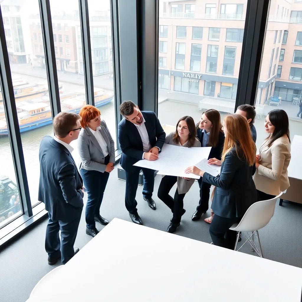 Diverse groep Nederlandse startup ondernemers in brainstormsessie